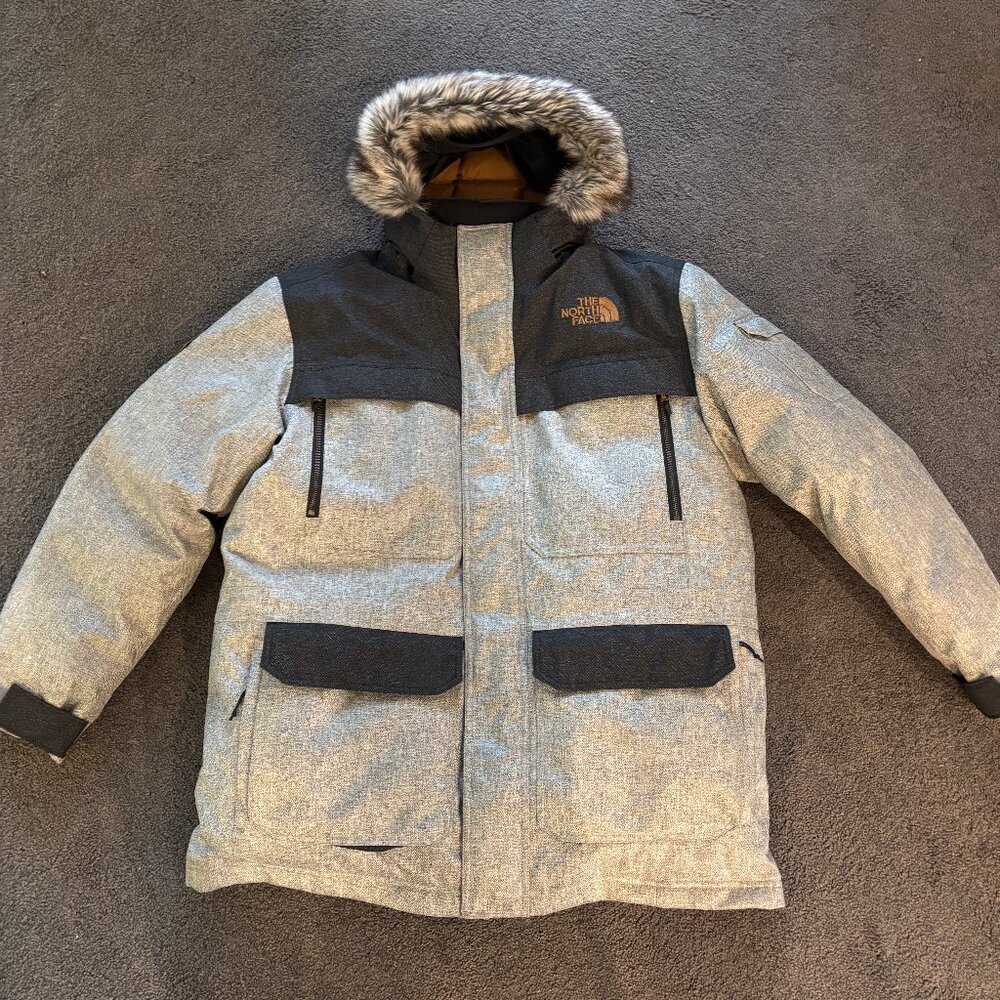 Men's North Face Herringbone Mcmurdo Parka XL - Picture 4 of 6